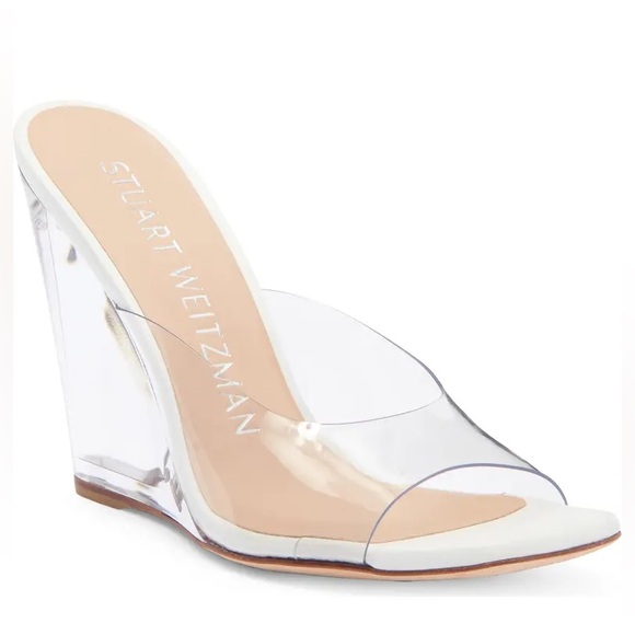 Stuart Weitzman - Tia 100 Lucite Wedge Sandal - Women’s 6